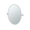 Gatco Glam 26.5" Frameless Oval Mirror, Satin Nickel 4649 - alternate 1