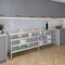Amgood 24in D x 96in L Stainless Steel Table, Three Undershelves AMG WT-2496-3SH-Z - alternate 6
