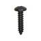 Auveco #10 x 3/4in Phillips Pan Head Tapping Screw - Black Oxide, 100PK 11922 - alternate 1