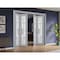 Sartodoors Sliding Closet Double Bi-fold Doors Grey Solid Core Modern Interior VEREGIO7412DBF-GRE-96 x 80 (4* 24x80) - alternate 5