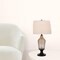 Homeroots 31" Bronze Glass Table Lamp With White Empire Shade 524737 - alternate 5
