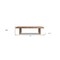 Homeroots Solid Mango Wood Dining Bench 379813 - alternate 4
