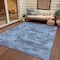 Homeroots 10' X 14' Denim Blue And Blue Abstract Washable Indoor Outdoor Area Rug 609243 - alternate 9