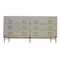 Homeroots 72" Ivory Solid Wood Six Drawer Double Dresser 489219 - alternate 2