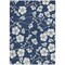 Homeroots 3' X 5' Navy Blue And Ivory Floral Washable Indoor Outdoor Area Rug 599898 - alternate 6