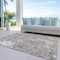 Homeroots 5' X 8' Taupe And Ivory Abstract Washable Indoor Outdoor Area Rug 612966 - alternate 7