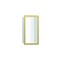 Hansgrohe XtraStoris Individual Wall Niche Matte White with Design Frame 12"x 6"x 4" in Polished Gold Optic 56096990 - alternate 1