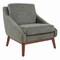 Office Star Products Lounge Seating/Davenport Mid-Century Club Chair, Charcoal SL4411R-MC4 - alternate 1