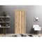 Sartodoors Slab Barn Door Panel, Planum 0017 Oak and Aluminum Strips, Sturdy Finished Flush Modern Doors, Pock PLANUM0017S-DUB-30 - alternate 4