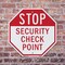 Signmission Stop Security Check Point, 10 inch X 10 inch, Aluminum Metal Signs, 2PK OC-A-2PACK-10-230 - alternate 6