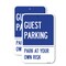 Signmission Guest Parking, 12'' X 18'' 2 Signs, Heavy Gauge Aluminum, 2PK A-1218-2PACK-23925 - alternate 1