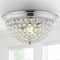 Jonathan Y Malia 12" 1-Light Traditional Transitional Iron LED Flush Mount, Chrome/Clear, 2PK JYL9901A-SET2 - alternate 8