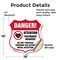 Signmission Pacemaker Wearers Shield Sign Danger! At, 18 Inch X 18 Inch, Vinyl Decal SHI-D-18-428 - alternate 4
