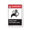 Signmission OSHA Sign, Keep Hands And Fingers Away, Size: 12in X 18in Vinyl Decal, 18" W, 12" L, Landscape OS-CL-D-1218-L-19971 - alternate 1