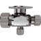 Do It Best 5/8'' OD x 3/8'' OD x 1/4'' OD Quarter Turn Angle Valve DIB2904LF - alternate 1
