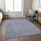 Homeroots 10' X 14' Denim Blue And Gray Oriental Washable Indoor Outdoor Area Rug 604718 - alternate 9