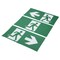 Satco Running Man Green Combo Exit Sign/Emergency Light 120-347V 2HR backup Single/Dual Face Universal Mou 67/510 - alternate 4