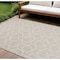 Homeroots 6' X 9' Gray And Ivory Geometric Indoor Outdoor Area Rug 572880 - alternate 5