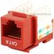 Monoprice Datacom Jack, Cat6, Punch Down, Red 5383 - alternate 1