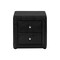 Homeroots 21" Black Wood Two Drawer Nightstand 489774 - alternate 1