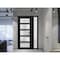 Vdomdoors Front Exterior Prehung FiberGlass Door Frosted Glass / Manux 8002 Matte Black / Sidelight Exterior MANUX8002EXD-BLK-W36+12 x H80-RH - alternate 6