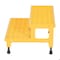 Vestil Adj. Step Mate Stand, 2 Step, 24 x 23", 15.25 Overall Height, Steel, Yellow ASP-24 - alternate 8
