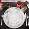 Smarty Had A Party 10" White with Silver Vintage Rim Round Disposable Plastic Dinner Plates (120 Plates), 120PK 860WHS-CASE - alternate 10