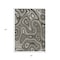 Homeroots 5' X 8' Gray And Ivory Geometric Washable Indoor Outdoor Area Rug 631384 - alternate 6