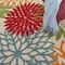 Homeroots 5' X 8' Ivory Green Blue Red And Orange Floral Indoor Outdoor Area Rug 546670 - alternate 9
