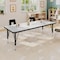 Flash Furniture Wren 60 in x 24 in Adjustable Height Activity Table, Thermal Laminate Top, Short Legs, Gray XU-A2460-REC-GY-T-P-GG - alternate 7