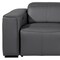 Homeroots 104" Dark Gray Top Grain Leather Reclining Metal USB Sofa 720439 - alternate 9