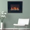Northwest 26in Wall Mounted Electric Fireplace Heater Adjustable Flames and Heat with Pebble Fuel Effect 80-EF451S - alternate 1