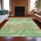 Homeroots 8' X 10' Green And Ivory Abstract Washable Indoor Outdoor Area Rug 631344 - alternate 8