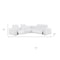 Homeroots White Leather Power Reclining L Shaped Six Piece Corner Sectional With Console 643946 - alternate 3