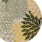Homeroots 5' Green Yellow Ivory And Dark Green Round Floral Indoor Outdoor Area Rug 548138 - alternate 7