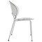 Leisuremod Opulent Modern Plastic Dining Side Chair with Chrome Metal Legs in Clear, 4PK OC20CL4 - alternate 7