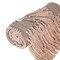 Homeroots 50" X 60" Brown and Tan Woven Cotton Striped Throw Blanket with Fringe and Embroidery 548939 - alternate 5