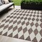 Homeroots 5' X 8' Brown Geometric Washable Indoor Outdoor Area Rug 577020 - alternate 1