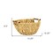 Homeroots 13" Natural Woven Water Hyacinth Basket 571506 - alternate 7