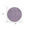 Homeroots 8' Purple And Ivory Round Striped Washable Indoor Outdoor Area Rug 595891 - alternate 7
