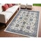 Homeroots 4' X 6' Ivory And Blue Floral Indoor Outdoor Area Rug 572548 - alternate 8