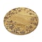Homeroots Set of Two 12" Brown Solid Wood Floral Round Serving Trays 634502 - alternate 4
