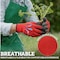 Bison Life Latex Crinkle Coated Work Gloves, Ultra Stretch Grip Gloves for Utility, Red/Black, 12 Pairs, 12PK BLZ-ESRG-18R-12 - alternate 7