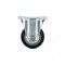 Richelieu Industrial Euro Series Rubber Caster, Fixed, with Plate, Black F24796 - alternate 7