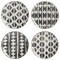 Spice By Tia Mowry Truffle Pepper 12 Piece Stoneware Dinnerware Set in Black and White 97178.12 - alternate 8