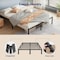 Simple Deluxe Queen Size Bed Frame, 14 Inch Platform Bed No Box Spring Needed, Sturdy Metal Bed Frame Queen Size,  3A88FNBFRAQUEEN14BLK - alternate 5