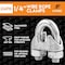 Xpose Safety Wire Rope Clamp for Stainless Steel 1/4in Galvanized U Bolt Cable Clips, 24PK GCC14-24-X-S - alternate 8
