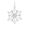 Homeroots Set of Two Silver Metal Snowflake Shape Ornaments, 2PK 633351 - alternate 1