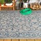 Jonathan Y Charleston Vintage Filigree Textured Weave Gray/Navy 4 ft. x 6 ft. Indoor/Outdoor Area Rug SMB106C-4 - alternate 8