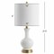 Jonathan Y Cox 22" Glass/Metal LED Table Lamp, White, 2PK JYL4033A-SET2 - alternate 9